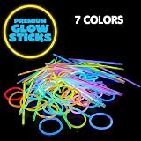JOYIN 100 Pcs Glow Sticks 8in Glowsticks Party Accessories 7 Colors view 5