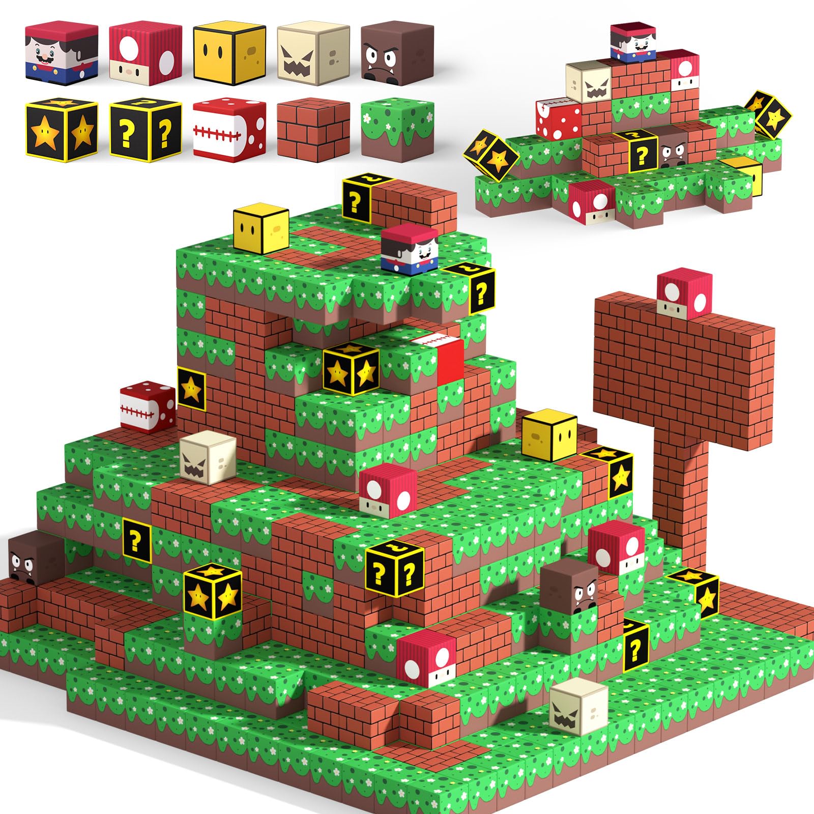 Photo 1 of Dufvrpe Magnetic Blocks - 48PCS The Plumber is Out - 1" Creative Magnetic Building Cubes Gift Set for Kids Ages 8-12