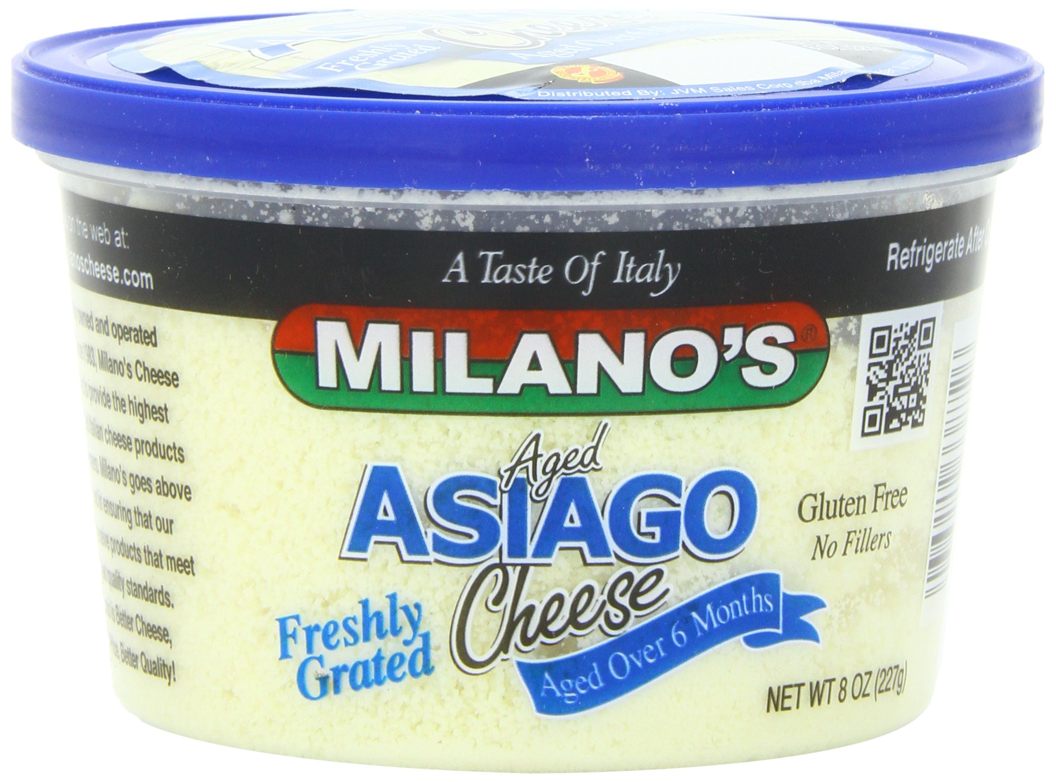 Milano's Parmesan Cheese Deli Cups, Imported Grated, 8 Ounce Amazon