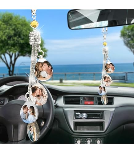Custom Crystal Car Interior Photo Hanging Accessories