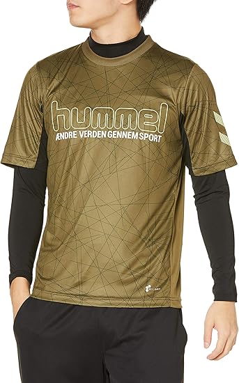Amazon ヒュンメル 半袖シャツ レイヤードプラクティスシャツセット メンズ サッカー フットサル シャツ 通販