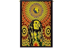 (Bob Marley) - Third Eye Export Decorative Bob Marley One World Tapestry Wall Decor / Ethnic Wall Hanging Art / Hippie Wall Art/ Boho Poster (Bob Marley)