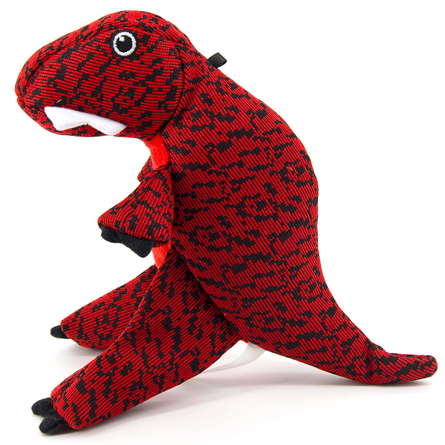 AXEN Cute Flyknit Durable Squeaky Dinosaurus Tyrannosaurus Dog Toy for Aggressive Chewers, 10\