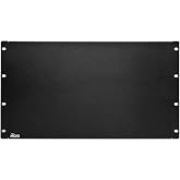 Tecmojo 6U Blank Panel,Rack Mount Plate for 19inch Server Rack,Network Rack,Enclosures and Cabinets,Solid,Black