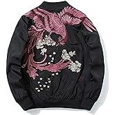 XYXIONGMAO Phoenix Hand Embroidery Personality Japanese hip hop streetwear windbreaker Flight Black Bomber Tactical Jacket