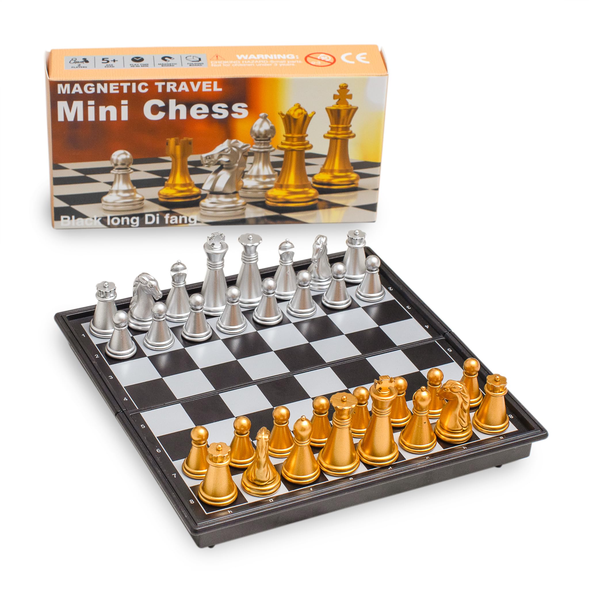 Travel Magnetic Chess mini Set (5 inches)-Compact, Foldable, Educational Board Game