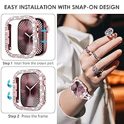 Wingle 2 Pack Bling Case for Apple Watch Series 10