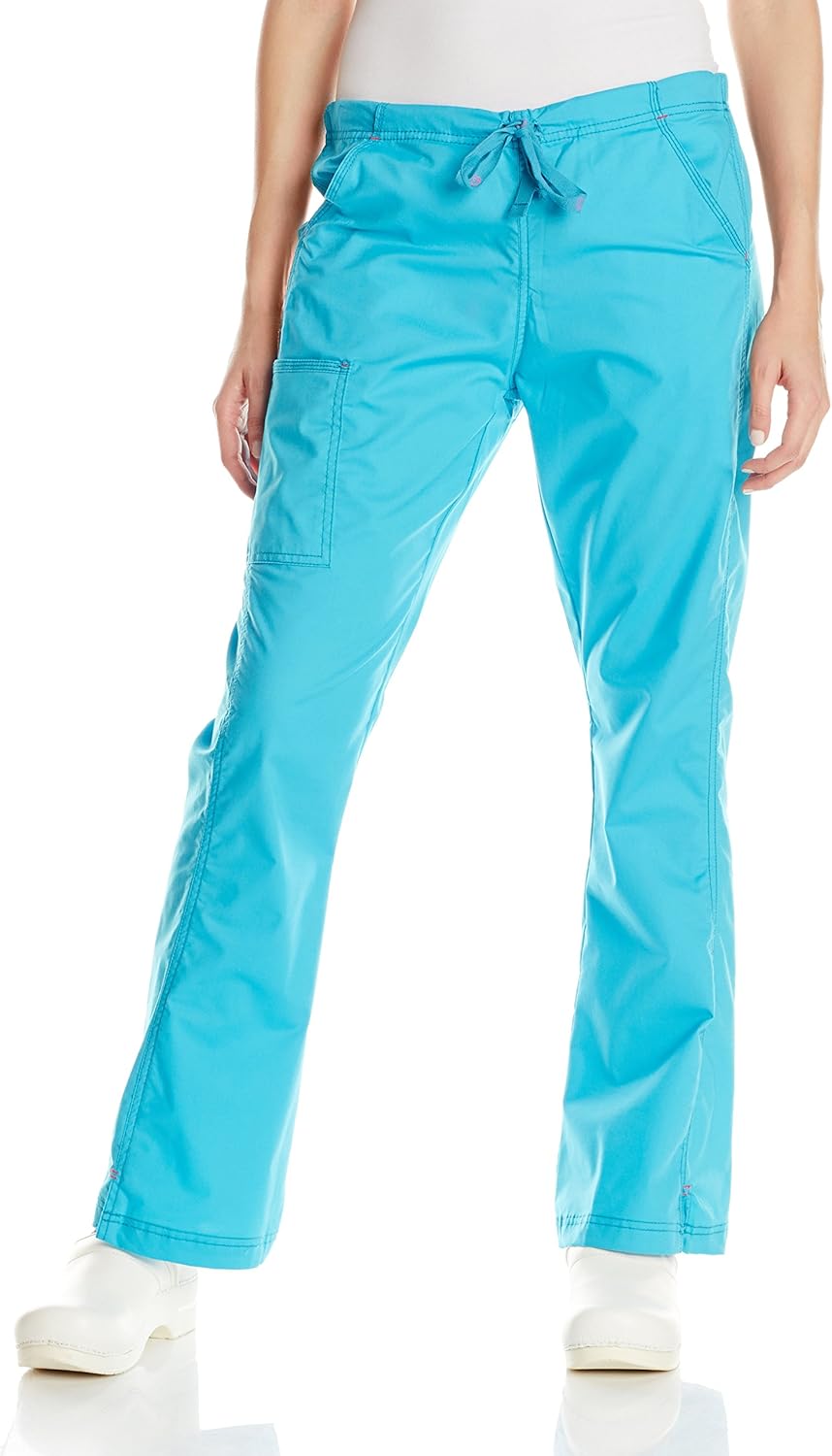 WonderWink Women's WonderFLEX Grace Flare Leg Cargo Pant: Clothing