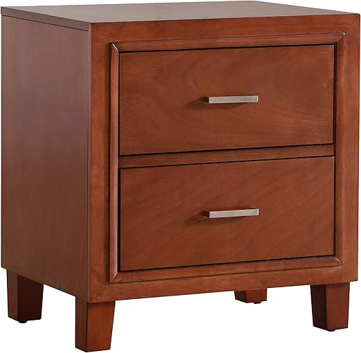 Amazon Com Glory Furniture 2 Drawer Nightstand Cherry Furniture Decor