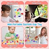 Flnlano 30 Pcs Suction Bath Toys Set Silicone Sensory Fidget Toys for Kids view 5