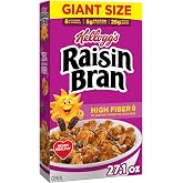 Kellogg's Raisin Bran Original Giant Size Breakfast Cereal 27.1 oz | High Fiber, 28g Whole Grain