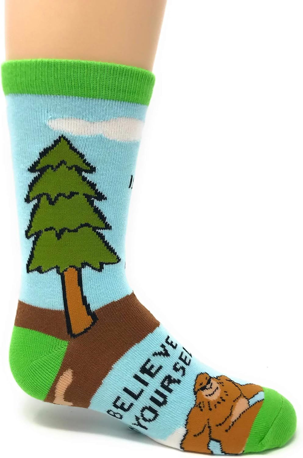 Oooh Yeah Youth Kids Crazy Funny Novertly Crew Socks (Believe): Clothing