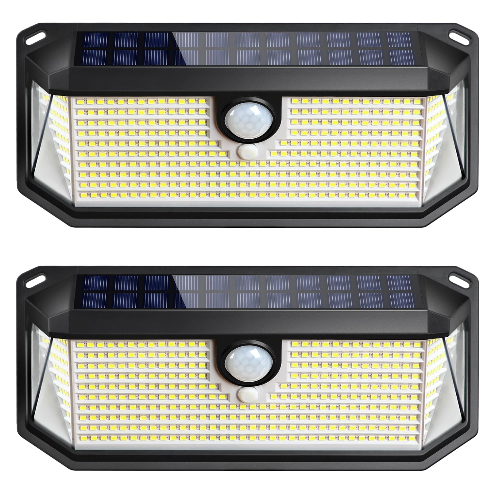 Photo 1 of Solar Outdoor Lights, 4000LM 388 LEDs Motion Sensor Outdoor Light, IP65 Waterproof Solar Powered Outside Lights with 270° Wide Angle & 3 Modes, Exterior Flood Security Lights for Patio Garage, 2-Pack