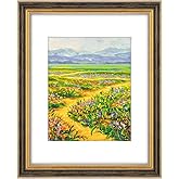 Golden State Art,11x14 Ornate Picture Frame for 8x10 Photo with Mat or 11 x 14 Prints Without Mat, Real Glass Wall Display Horizontally or Vertically (Color: Black Gold)