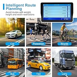 GPS Navigator for Car Truck RV, 9 inch Touch Screen