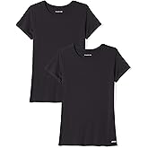 Amazon Essentials Women's Active Quick Dry Tech Stretch Workout Gym Short-Sleeve Crewneck T-Shirt