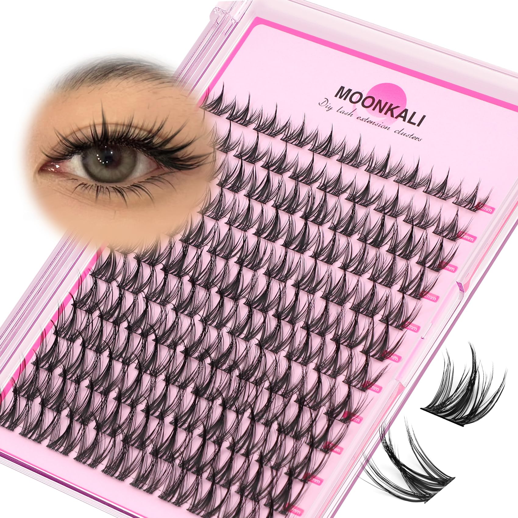 Photo 1 of ***MISSING PART***/

MOONKALI Natural Lash Clusters Wispy Fairy Eyelash Extensions 10-16MM CC Curly Manga Eyelash Clusters 120Pcs Individual Versatile DIY Lash Extension, Black