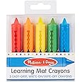 Melissa & Doug Learning Mat Crayons - 5 Colors