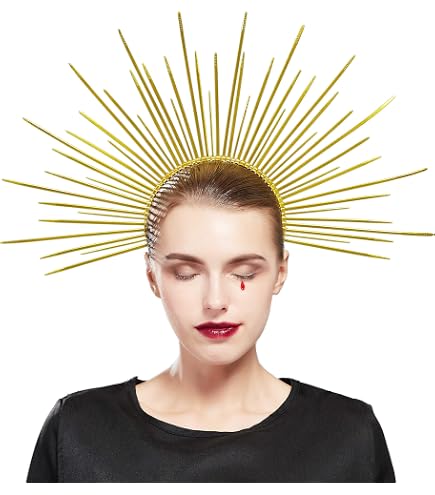Amazon.com : Fantherin Mary Halo Crown Headband Spiked Halo  display picture 1