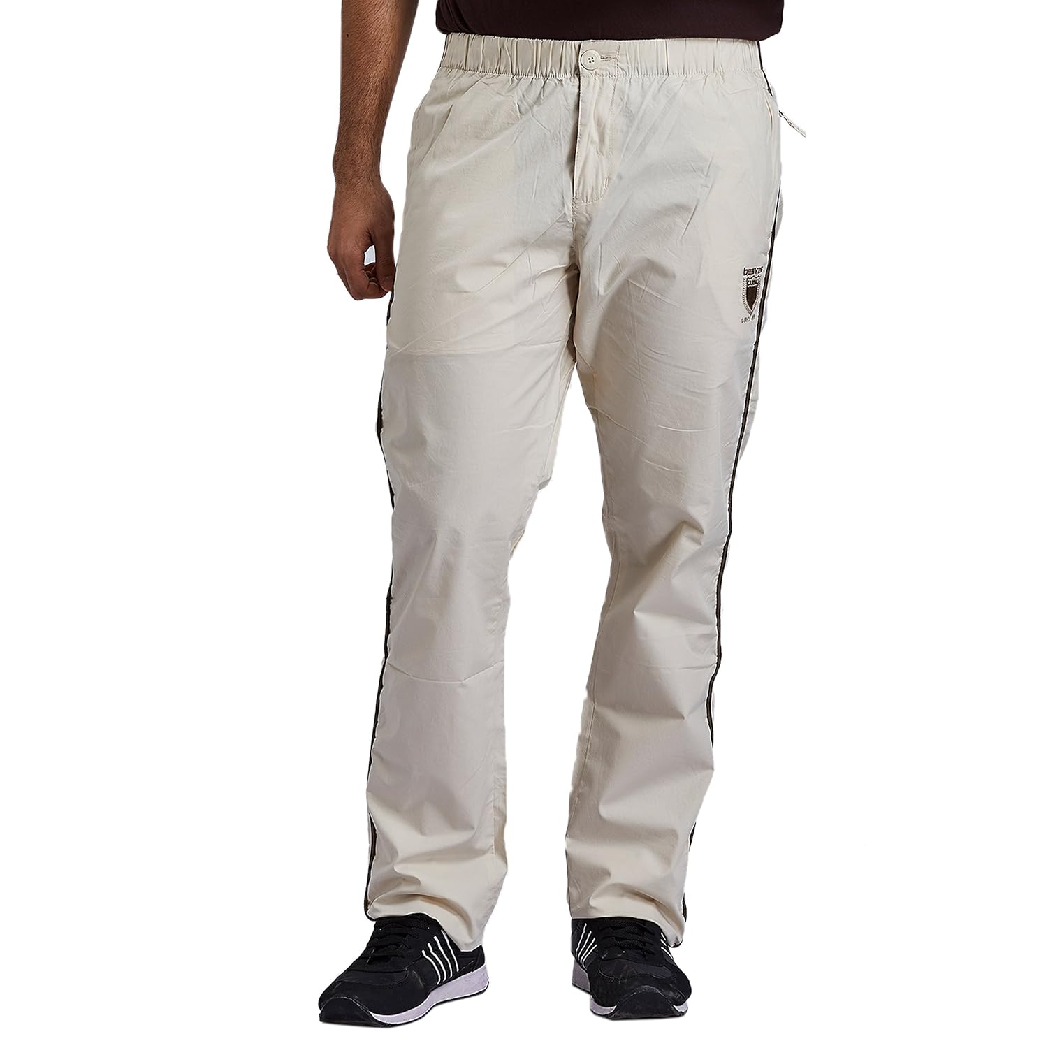 beevee mens beige elasticated pyjamas with drawstring