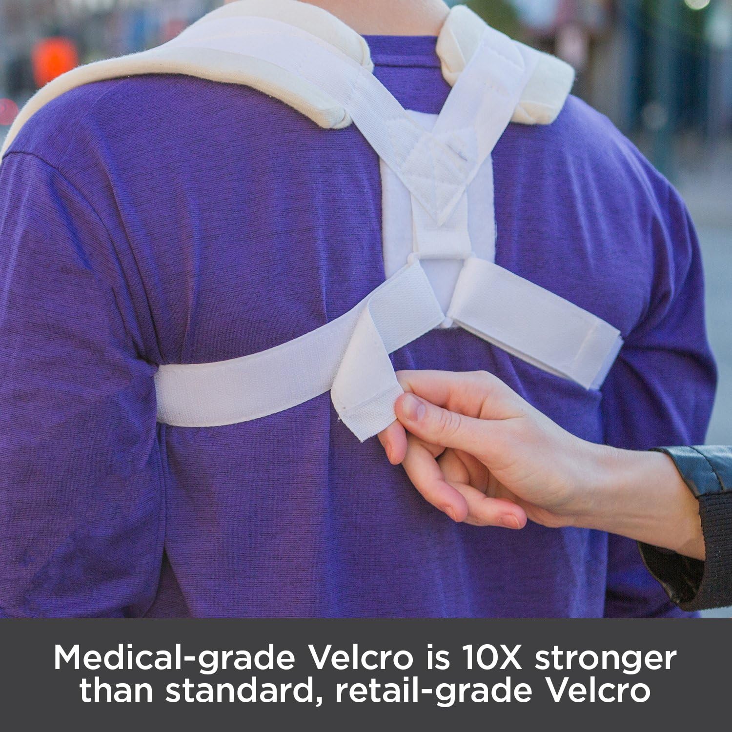 BraceAbility Figure 8 Clavicle Brace & Posture Corrector | Broken Collarbone Sling for Injuries & Fractures, Shoulder Support Strap for Upper Back Straightening (Medium): Health & Personal Care