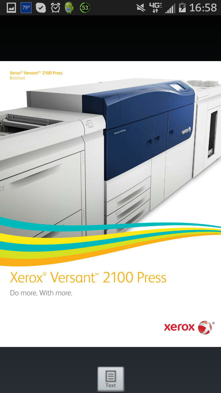 Xerox Versant 2100 Press Brochure Appstore for Android