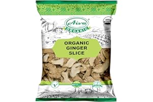 AIVA WE BELIEVE IN QUALITY AIVA - Organic Dried Ginger Slice - USDA Certified - Ginger Root - 7 oz