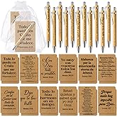 Fuyoooo 72 Pieces Regalos Cristianos En Español Regalos Para Christain Bible Spanish Gift Religious Notebooks and Pen with Bag Easter Baptism Graduation Gift for Women Men Church (Vintage Style)
