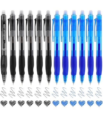 Vanstek Bolígrafos De Gel Retráctiles Borrables De 15 Colores, Punta Fina ( 0.7), Hace Que Los Errores Desaparezcan, Agarre Cómodo Premium Para Dibujar, Escribir, Planificador Y Crucigramas