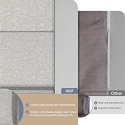 Boolegon No Drill Cordless Roman Shades for