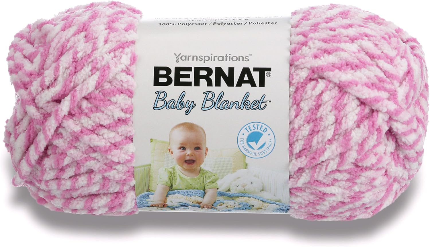 Bernat Baby Blanket Twists Big Ball Yarn300g Pink Twist Amazon.co.uk