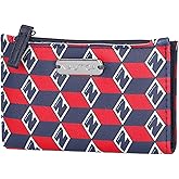 Nautica High Tide Small Wallet for Women, RFID Blocking Slim Credit Card Holder with Zipper Coin Pocket, Bifold Compact Wallet with ID Window, Americana