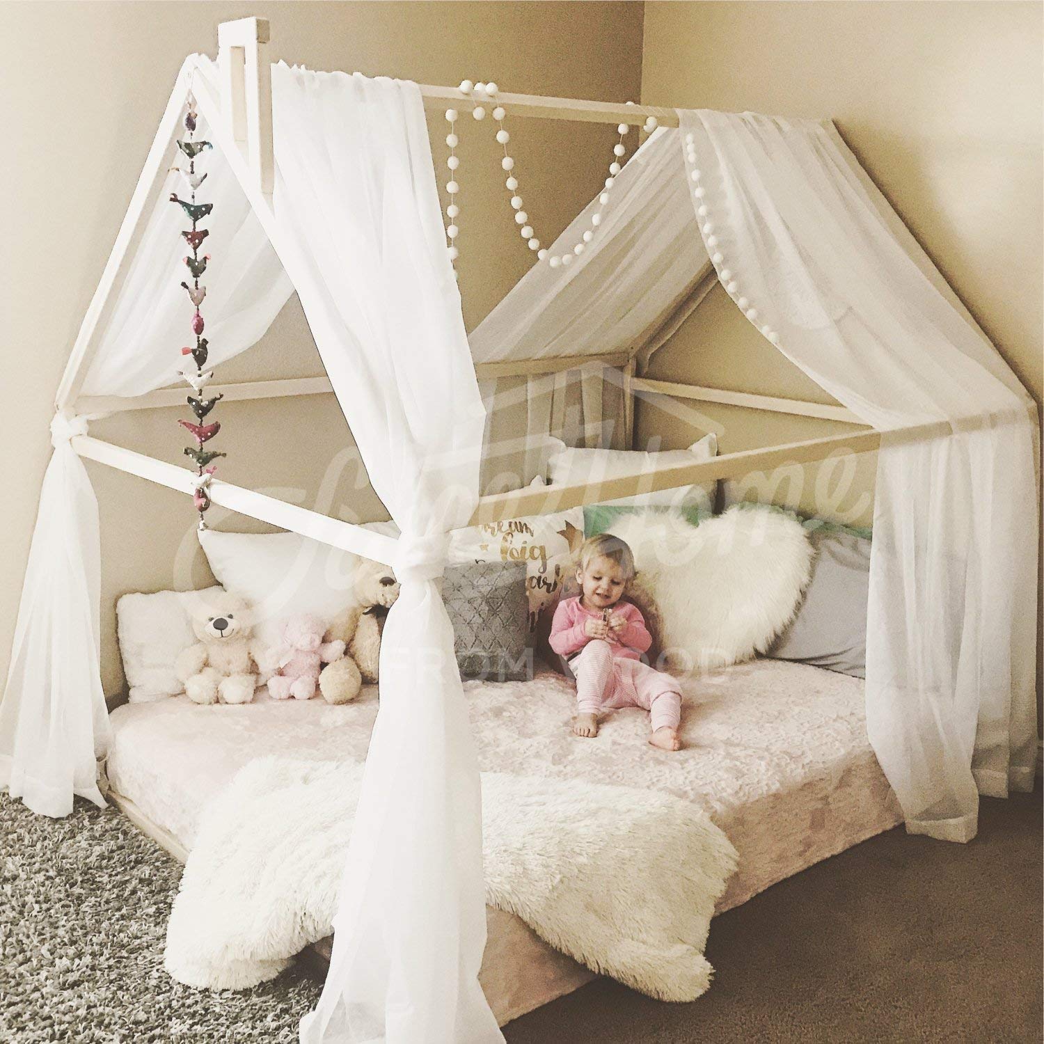 Amazon Com Queen Size Montessori Bed With Slats Under
