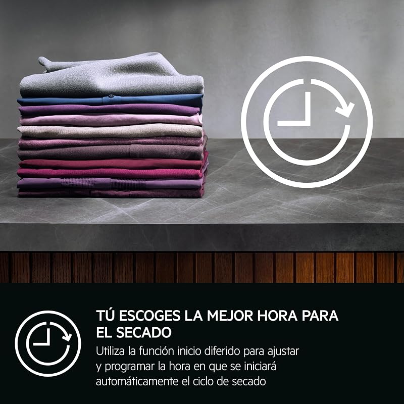 TR718P4OB Secadora com bomba de calor 8 kg série 7000 SensiDry, secagem a baixa temperatura, sensor de carga, ecrã digital, classe de energia D, cor branca