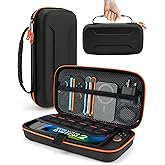 TRANSNOVO Carrying Case Compatible with Nintendo Switch 2 Console & Charger, Shockproof Hard Shell Protective Cover Portable Travel Case with Game Card Slots & Inner Pocket for Accessories, Black