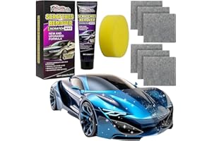 POPALULA Scratch Remover for Vehicles - Nano Sparkle Cloth Car Scratch Remover with 6 Pcs Nanosparkle & 1 Pcs Sponge, Car Scuff Repair Polishing Wax for Deep Scratches, High Capacity, Save Time