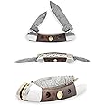 Perkin - Damascus Steel Pocket Knife - Two Blades