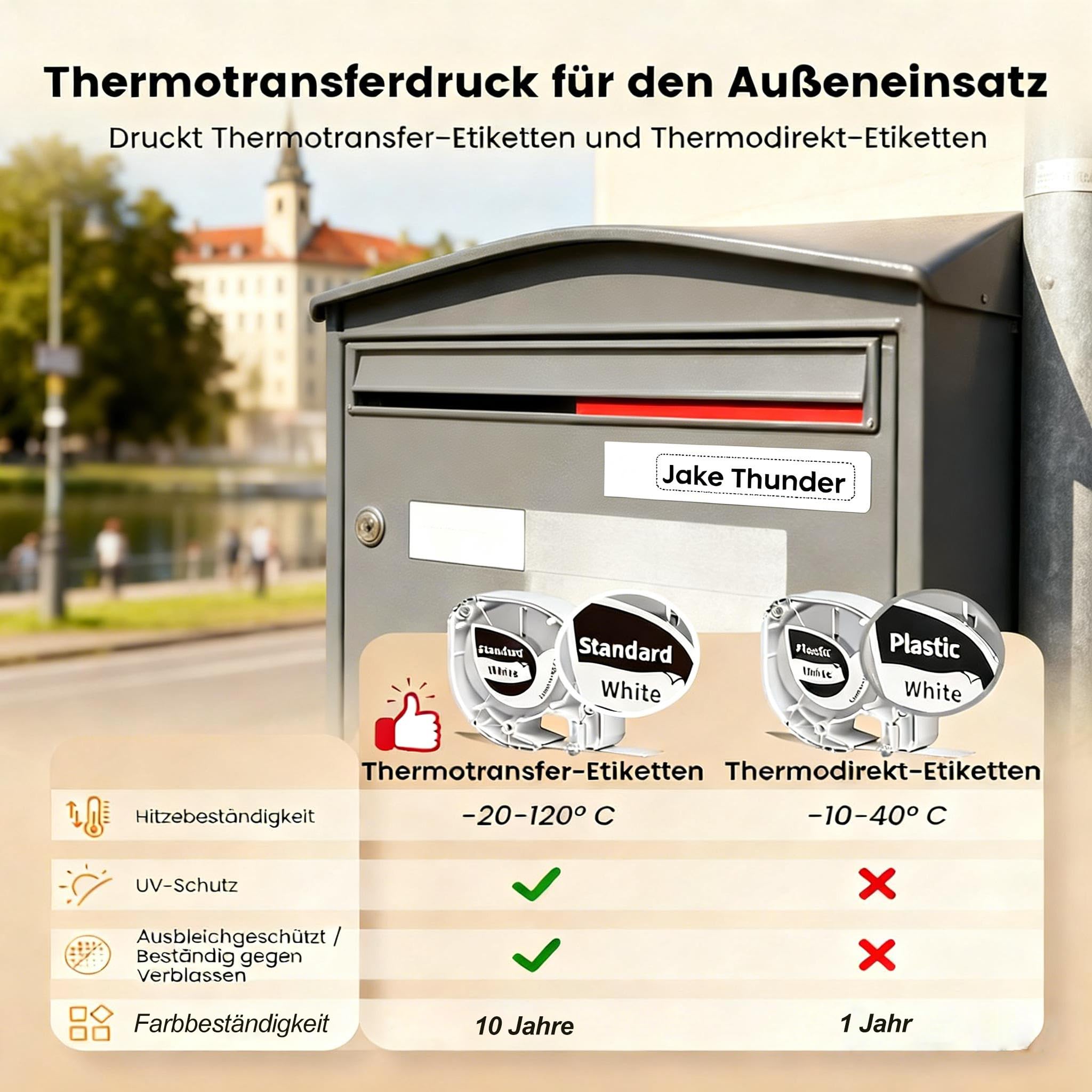 Phomemo P12 Etikettendrucker, Tragbares Beschriftungsgerät, Etikettiergerät Bluetooth Kompatibel with iOS & Android, Thermotransfer-Label Printer für Zuhause,Schule,Büro 4