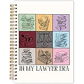 Qabliqo in My Lawyer Era Spiral Notebook 5.5x8.3, Lawyer Gifts for Women Men Journal for Writing, Attorney Gifts Notebook Journal for Note Taking, Law Office School Supplies
