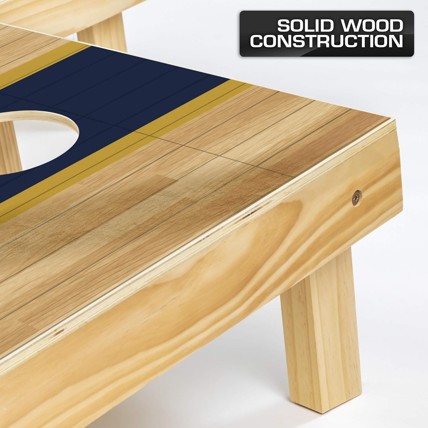 Wild Sports NCAA Cornhole Outdoor Game Set, Hardwood Design, 2' x 4' Foot - Tournament Series, XLS1C-ND-4 : Sports & Outdoors