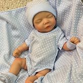 OtardDolls Silicone Baby Doll 10 Inch Full Body Soft Silicone Reborn Baby Handmade Reborn Baby Doll Mini Realistic Newborn Baby Dolls for Kids