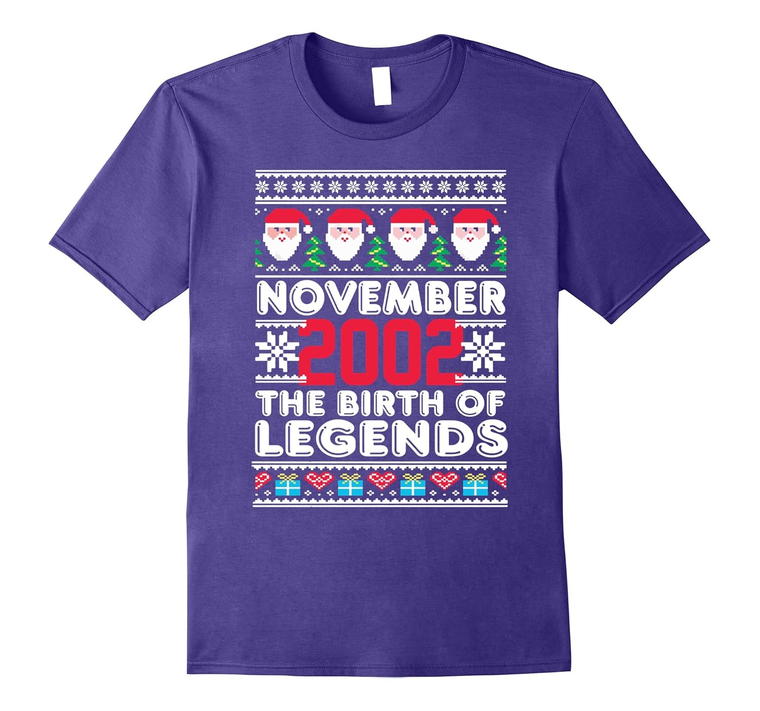 November 2002 The Birth Of Legends Christmas T Shirt-Rose