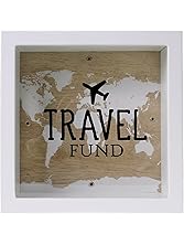 Splosh Change Box Coin Money Savings Fund Jar Container for Dream Fulfillment (Travel Fund)