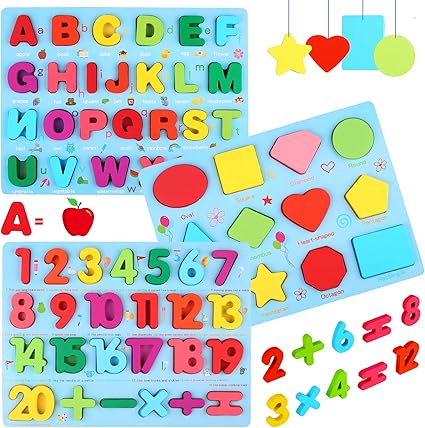 Wooden learning puzzles Clearance