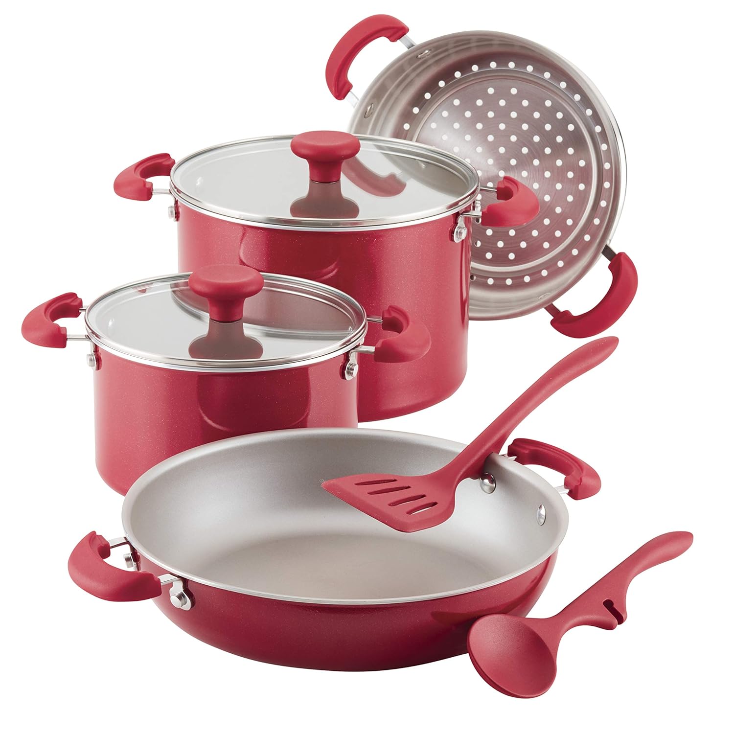 Best Rachael Ray 12 Piece Cookware Set Orange