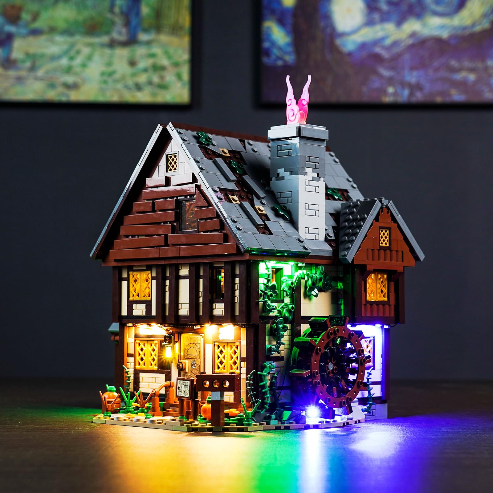 Photo 1 of Hilighting Upgraded Light Kit Compatible with Lego 21341 Hocus Pocus: The Sanderson Sisters' Cottage, Lights Decoration Compatible with Lego 21341(Model Not Included)