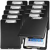 10 Pieces Clipboard with Storage Plastic Storage