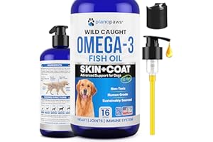 Omega 3 Fish Oil for Dogs - Better Than Salmon Oil for Dogs - Dog Fish Oil Supplement for Shedding, Allergy, Itch Relief - Su