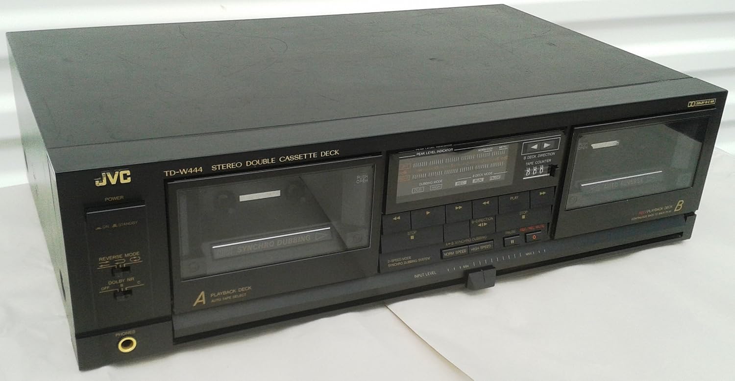 Amazon.com: JVC TD-W444 Recordable Stereo Double Cassette Tape Deck  Complete with Audio Vido Cables and Digital PDF Service Manual - Japan:  Home Audio & ...