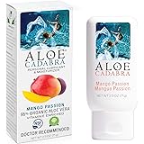 Flavored Personal Lubricant Organic, Natural Mango Passion Lube for Anal Sex, Oral, Women, Men & Couples, 2.5 Ounce Aloe Cada
